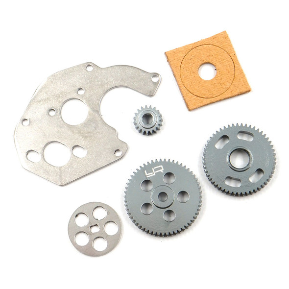 Yeah Racing AXSC-055 Transmission Gear & Motor Plate Set 0.3M /19T/51T/59T Axial SCX24