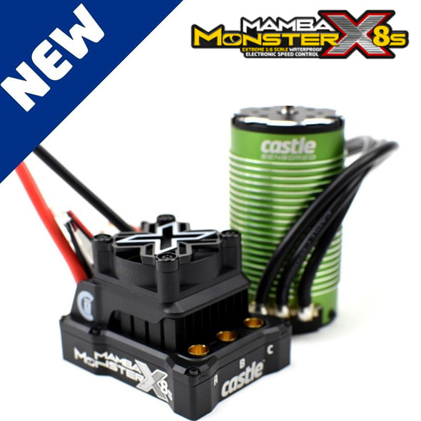 Castle Creations 010-0165-03 MAMBA MONSTER X 8S / 33.6V ESC w/ 1717-1260KV Motor