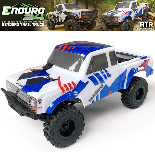 Associated 20181 1/24 Enduro24 Off-Road 4WD Sendero Trail Truck RTR Blue/Red