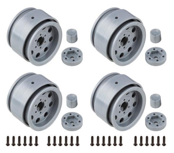 Associated Element RC 42108 Enduro The Ocho Wheels 1.90'' Silver (4)