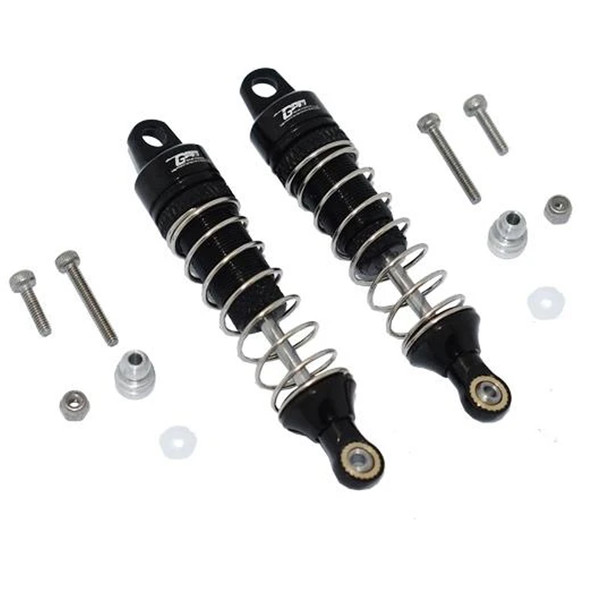 GPM Racing Aluminum Rear Spring Dampers 60mm Black : Losi 1/18 Mini-T 2.0