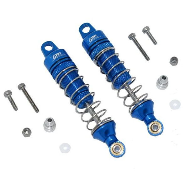 GPM Racing Aluminum Rear Spring Dampers 60mm Blue : Losi 1/18 Mini-T 2.0