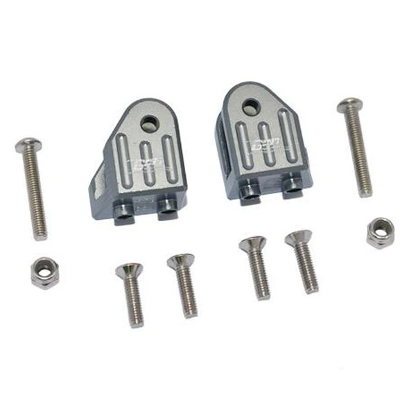GPM Alum Front Or Rear Axle Mount Set For Suspension Links Grey : Losi 1/8 LMT
