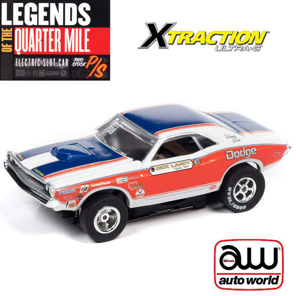 Auto World Xtraction R32 1971 Dodge Challenger Dick Landy HO Scale Slot Car