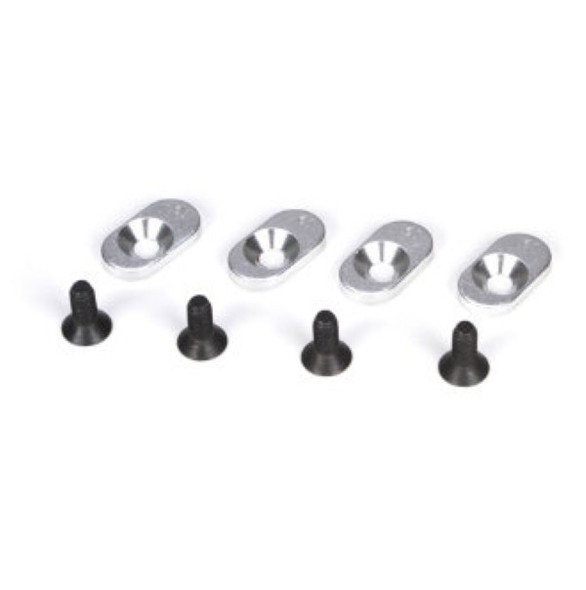 Losi LOSB5803 Engine Mount Inserts & Screws, 18.5/58 (4) 1/5th Scale 5ive-T