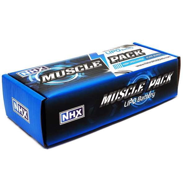 NHX Muscle Pack 2S 7.4V 5200mAh 50C Hard Case Lipo Battery w/ Deans Connector
