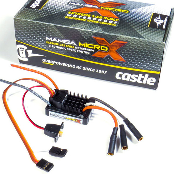 Castle Creations 1/18 Mamba Micro X Waterproof ESC / Electronic Speed Control