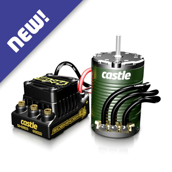 Castle SW4 WP Sensorless Brushless ESC SCT Edition w/ 1410 3800KV Motor Combo