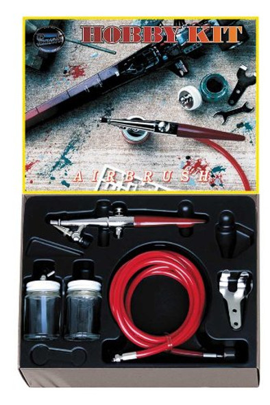 Paasche H Single Action Chrome Plate AirBrush Set Hobby Kit 2000H