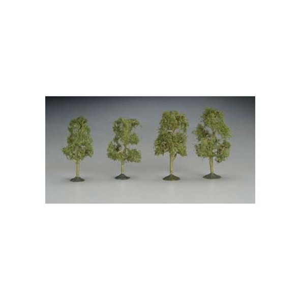 Bachmann SS 2 1/2-2 3/4" Sycamore Train Trees (4) N 32109