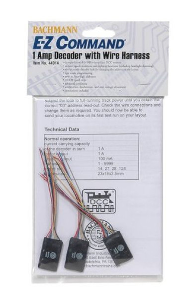 Bachmann E-Z Command Decoder w/Wire Harness (3) 44914