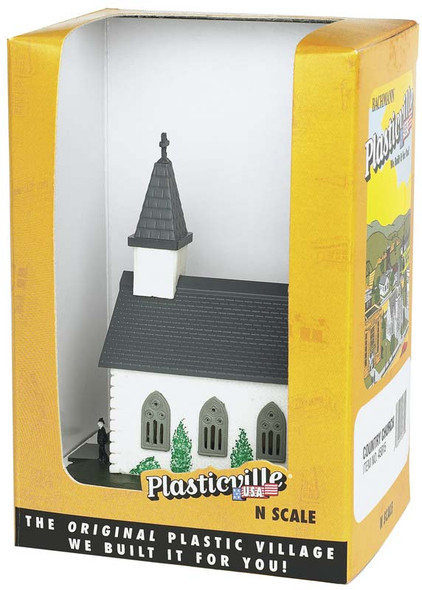 Bachmann 45815 Plasticville Country Church Built-Up N Scale