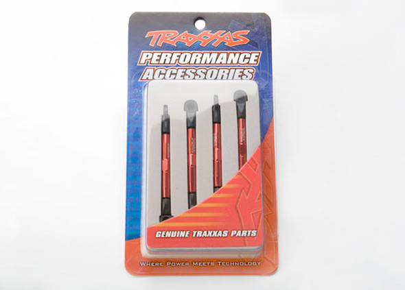 Traxxas 7038X Front & Rear Aluminum Toe Link Red