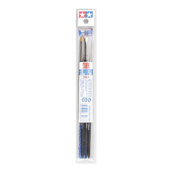Tamiya High Finish Modeling Paint Brushes Standard Set (3) 87067