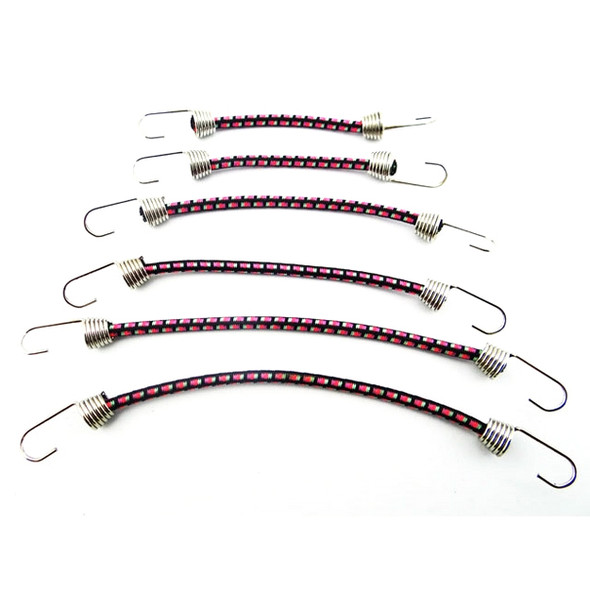 Hot Racing 1/10 Scale Bungee Cord Set Black Purple Pink Green (6)