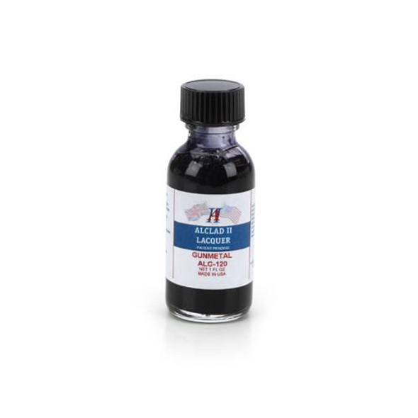 Alclad II Lacquers ALC120 Gunmetal 1oz RC Lexan Paint Bottle