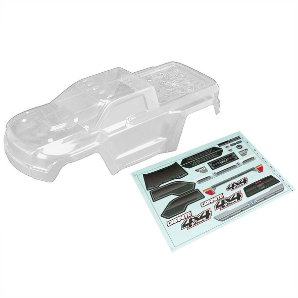 ARRMA AR402261 1/10 Body Clear w/Decals : GRANITE 4x4