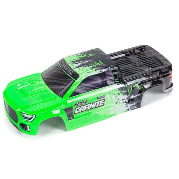 ARRMA ARA402305 Painted Decaled Trimmed Body Green : Granite 4x4 BLX