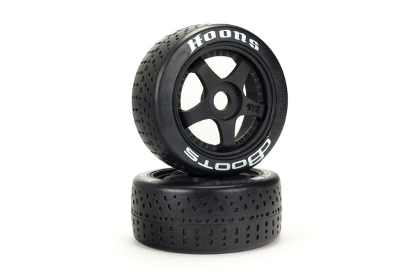 ARRMA ARA550062 Dboots Hoons Tires Black Wheels 2.9 Belted 5-Spoke (2) : Infraction