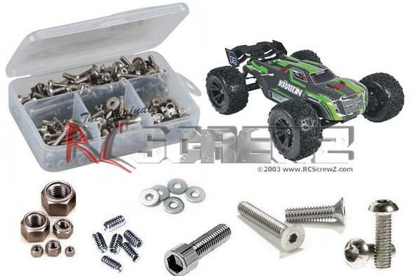 RC Screwz ARRM007 Arrma Kraton BLX 1/8th 300+ Stainless Screw Kit