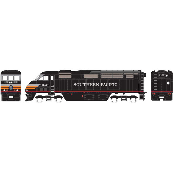 Athearn ATH15272 F59PHI Southern Pacific Locomotive #6470 N Scale