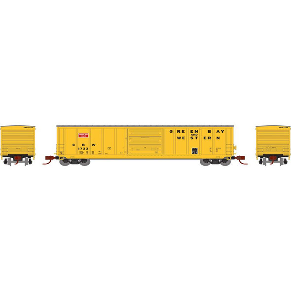Athearn ATH2285 N 50' PS 5277 Single Door Box GB&W #1733 Freight Car N Scale