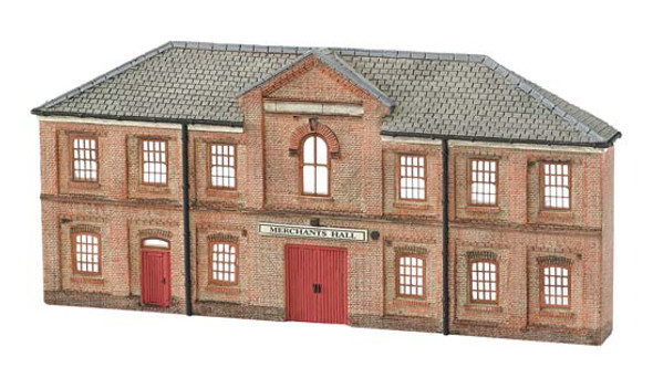 Bachmann Resin Front Merchants Hall N Train Building Facade 35056