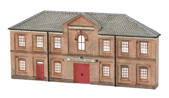 Bachmann Resin Front Merchants Hall N Train Building Facade 35056