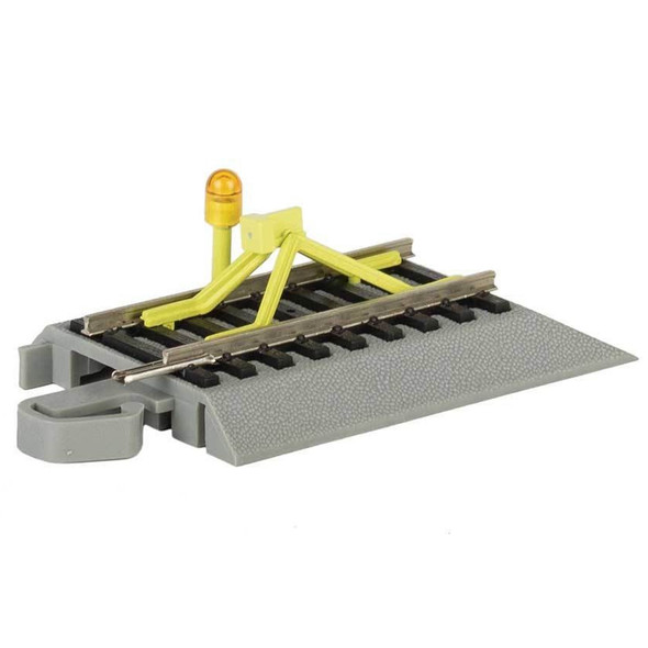 Bachmann 44593 Track Bumper Flashing LED w/Nickel Silver Rail & Gray Roadbed HO
