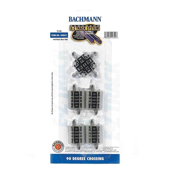 Bachmann 44841 EZ-Track 90 Degree Crossing w/ Nickel Silver Rails N Scale