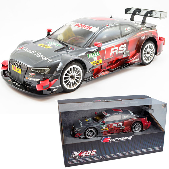 Carisma 74668 M40S 1/10 4WD Audi RS5 #15 Grey DTM RTR Racing Car