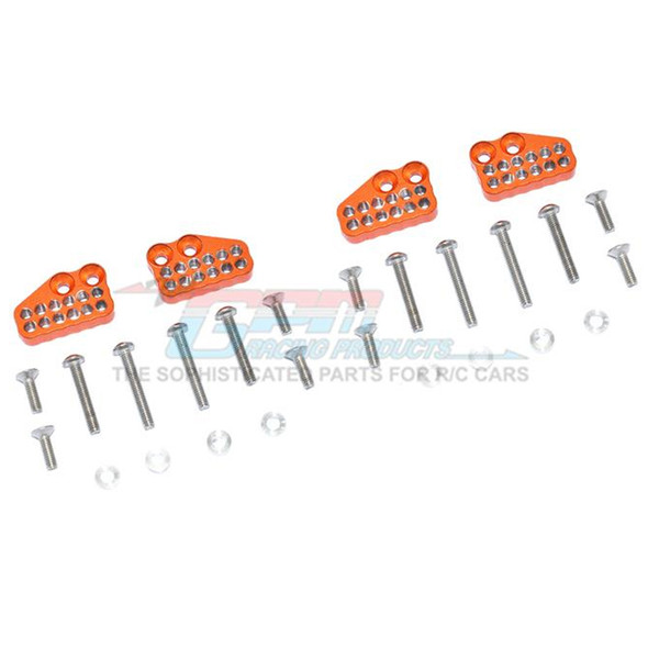 GPM Aluminum Front & Rear Shock Mount (28Pcs) Set Orange : Axial Capra 1.9 UTB