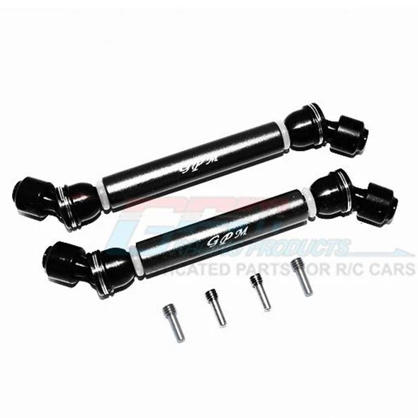 GPM Steel+Alum Front+ Rear CVD Drive Shaft  (6Pcs) Black : Axial Capra 1.9 UTB