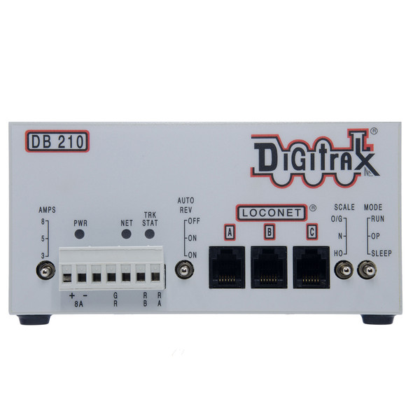 Digitrax DB210 Single 3/5/8 Amp AutoReversing DCC Booster