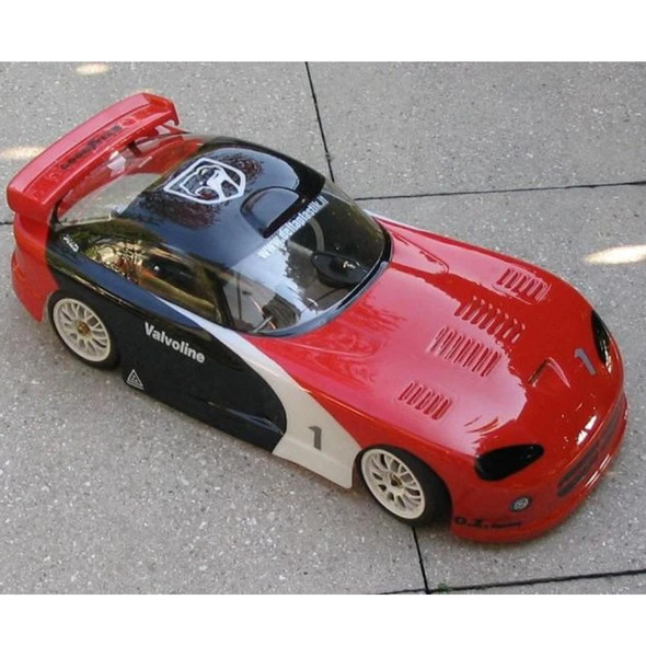 Delta Plastik USA 0049 Dodge Viper 1/10 200 mm RC Car Clear Body