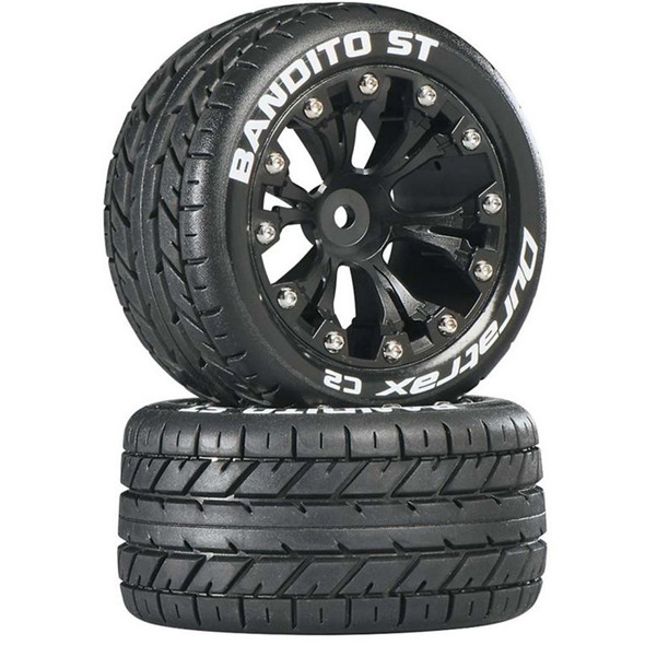 Duratrax DTXC3542 Bandito ST 2.8" 2WD Mounted Rear C2 Tires Black (2)
