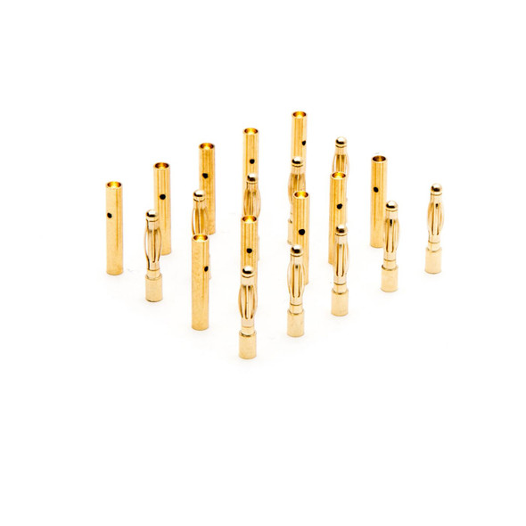 Dynamite RC Gold Bullet Connector Set, 2mm (10) DYNC0086