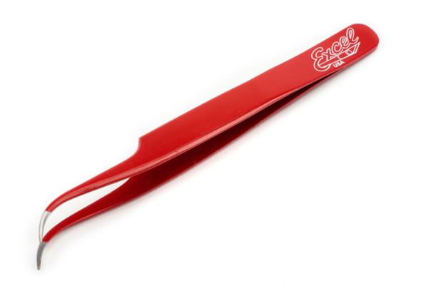 Excel Blade EXL30426 Slant Point Tweezers Red