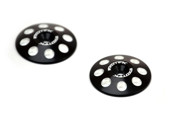 Exotek 1665BLK 1/8 XL Aluminum Wing Buttons 22MM Black (2)