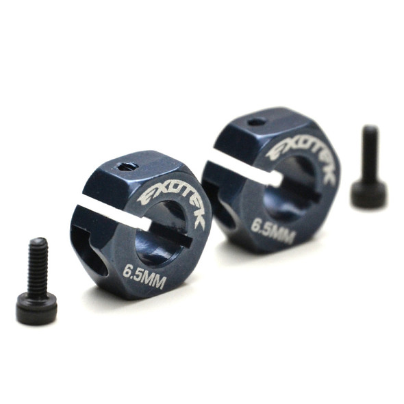 Exotek 1894 Hex Set 7075 6.5mm Wide +2mm (2) : Tekno EB410 / ET410