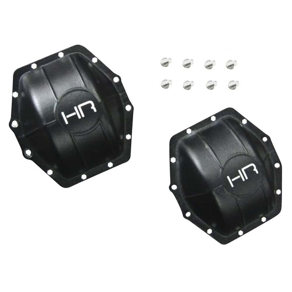 Hot Racing WRA12C01 Aluminum AR60 Axle Diff Covers Black Yeti / Wraith / AX10