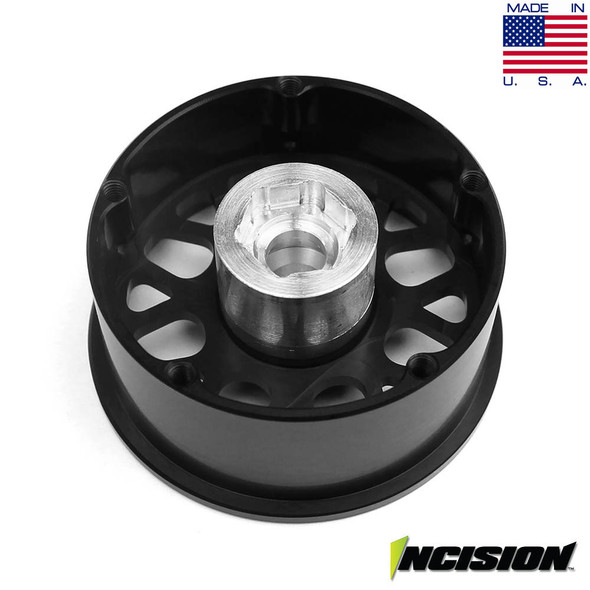 Incision IRC00121 Clear Anodized KMC 2.2 XD820 Grenade Beadlock Wheels (2)