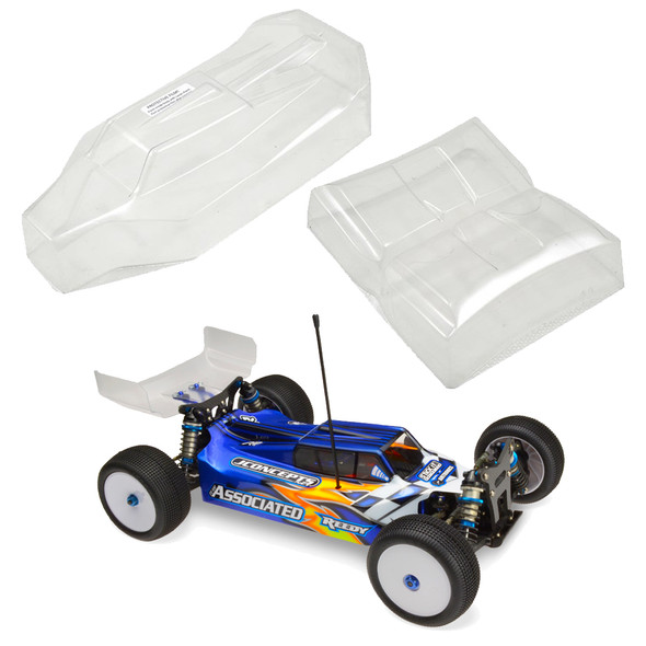 JConcepts Silencer B44.3 Clear Body w/ 6.5 Hi-Clearance Wing / Decal Sheet