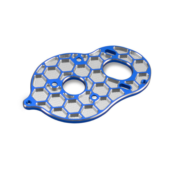 JConcepts JCO25631 3-Gear Stand-Up Honeycomb Motor Plate Blue B6D