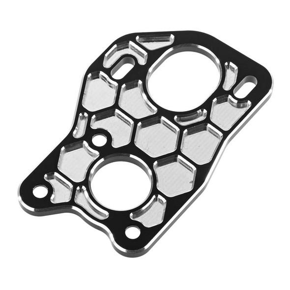 JConcepts 25642 3-Gear Laydown Honeycomb Motor Plate Black : RC10B6