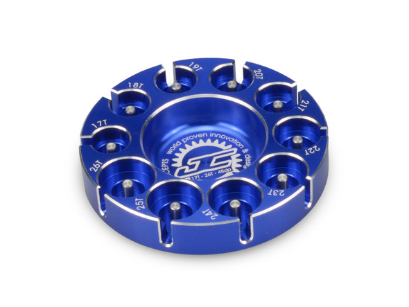 JConcepts 25861 Pinion Puck - Modified Range 17-26T Blue