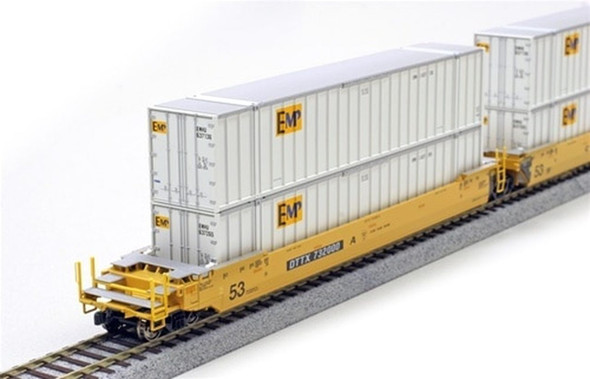Kato 309022 53' Intermodal Container EMP w/ Magnet (2-Pack) HO Scale