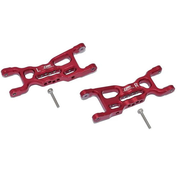 GPM Racing Aluminum Front Lower Arms Red : Losi 1/18 Mini-T 2.0
