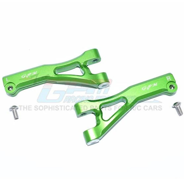 GPM Racing Aluminum Front Upper Arms (4Pcs) Green : Limitless/Infraction/Typhon