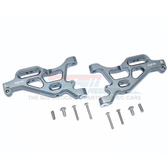 GPM Racing Aluminum Front Lower Arms Set Grey : Limitless / Infraction / Typhon